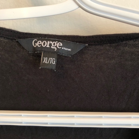 George Black Ruched Short Sleeve Blouse - Picture 4 of 6